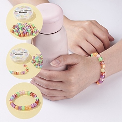 DIY 6mm Würfelperlen Stretch-Armband-Kits für den Kindertag&nbsp;DIY-YW0001-82