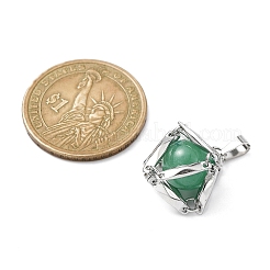 Pendenti con perle rotonde di pietre preziose naturali miste&nbsp;PALLOY-JF02415-02