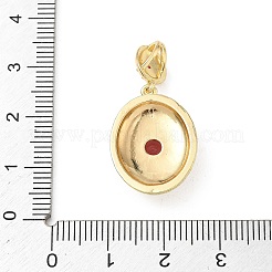 Pendentifs avec zircon cubiques à micro-pavés en laiton&nbsp;KK-F939-02B-G