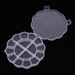 Scatola portaoggetti in plastica trasparente a forma di girasole&nbsp;CON-YWC0003-01