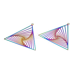 Pendentifs en filigrane d'acier inoxydable avec placage ionique (IP) 201&nbsp;STAS-S118-100