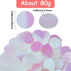 80 g schillernde PVC-Pailletten-Anhänger&nbsp;KY-SC0002-49D