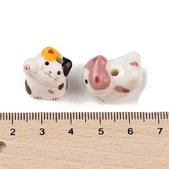 Handgemachte Porzellan Perlen gedruckt&nbsp;PORC-A026-02