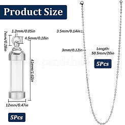 Kit de fabrication de collier de bouteille de souhait ouvrable à faire soi-même&nbsp;DIY-SC0023-96