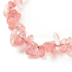 Pierre précieuse synthétique et naturelle avec porte-clés bracelet en acrylique&nbsp;HJEW-JM00689