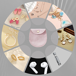14 sac de rangement pour bijoux en velours avec boutons-pression&nbsp;ABAG-GA0001-34A