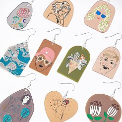 Kit fai da te per realizzare orecchini pendenti stampati in 3D&nbsp;DIY-NB0005-74