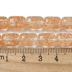 Transparent Knistern Glasperlen Stränge&nbsp;X-GLAA-NH0001-04B