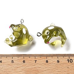 Anhänger aus transparentem Harz der Marine-Serie&nbsp;RESI-E031-02P-10