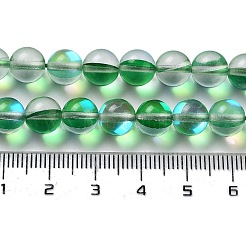 Chapelets de perles en pierre de lune synthétique&nbsp;G-P528-J02-14
