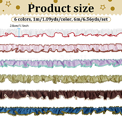 6m de ruban de coton 6 couleurs&nbsp;OCOR-NB0002-90A