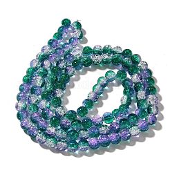 Chapelets de perles en verre craquelé&nbsp;X-CCG-C002-8mm-03