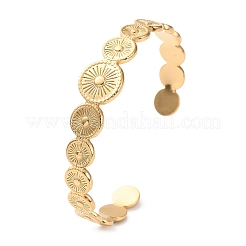 Braccialetti con polsino solare in acciaio inossidabile 304&nbsp;LS-BJEW-F457-25G