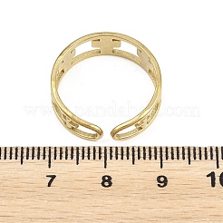 Offene Manschettenringe aus Edelstahl 304 für Damen&nbsp;RJEW-A102-06G