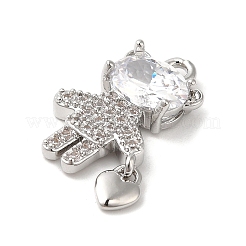 Colgantes de Latón Cubic Zirconia&nbsp;KK-K274-05P