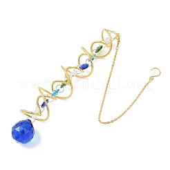 Attrape-soleil suspendus en spirale de fer&nbsp;HJEW-F025-01G-01