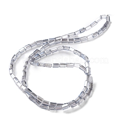 Brins de perles de verre transparentes électrolytiques&nbsp;EGLA-H106-01A-PL01