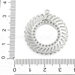 Kubisch Zirkonia aus Messing mit Mikropavé und Glasanhängern&nbsp;KK-Q026-19P