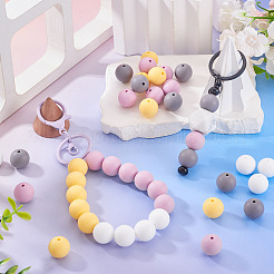 50pcs perles de silicone écologiques de qualité alimentaire&nbsp;SIL-TA0002-89G