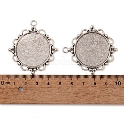 Tibetischer Stil Legierung Anhänger Fassungen&nbsp;TIBEP-N003-55AS