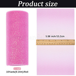 Glitzernde Tüllrolle aus Regenbogen-Polyesterstoff&nbsp;OCOR-WH20006-55C