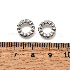 Messing Micro Pave klare Zirkonia europäische Perlen&nbsp;KK-Z126-21P