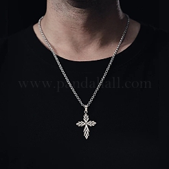 3 pz retrò 316 acciaio chirurgico inossidabile croce pendente gotico&nbsp;FIND-SZ0003-60