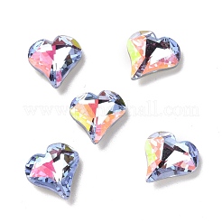 Cabochon in strass di vetro in stile ab chiaro&nbsp;RGLA-J017-B-LA