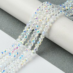 Chapelets de perles en verre électrolytique &nbsp;EGLA-P055-01B-AB01