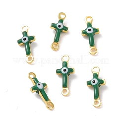 Ciondoli connettore in ottone smaltato&nbsp;KK-J302-08G-05