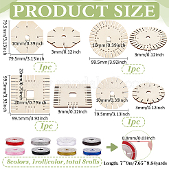 8 Rolle Nylonfaden in 8 Farben zur Schmuckherstellung&nbsp;DIY-FG0006-87