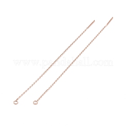 Placcatura ionica (ip) 304 acciaio inossidabile orecchini a perno&nbsp;LS-STAS-E161-06RG