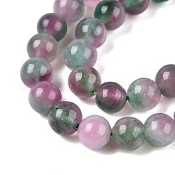 Chapelets de perles en jade blanc naturel teinté&nbsp;G-T138-6mm-210-3