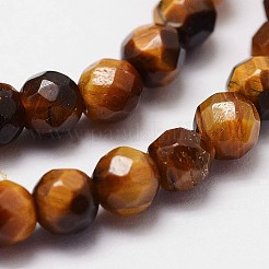 Fili di perline di occhio di tigre naturale&nbsp;LS-G-N0179-01-4mm