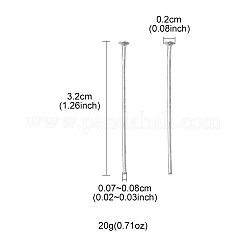 Perni a testa piatta di ferro&nbsp;IFIN-FS0001-30D