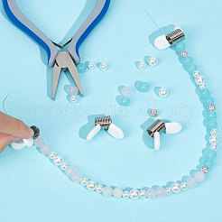 8 mini pince à ressort en acier inoxydable 201 pour la fabrication de bijoux en perles&nbsp;TOOL-SC0001-48