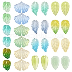 140pcs 14 Arten handgemachte Bunte Malerei-Anhänger&nbsp;LAMP-YW0001-74