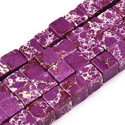 Fili di diaspro imperiale sintetico tinto&nbsp;G-T139-8x8-38A