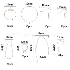 Messing-Ohrring-Zubehör&nbsp;KK-SC0001-04