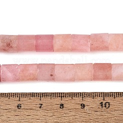 Teñidos naturales blancas abalorios de jade hebras&nbsp;G-Q606-77A-02