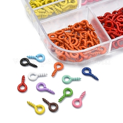 Staffe per pioli con occhiello a vite in ferro verniciato a spruzzo&nbsp;IFIN-YW0001-37B