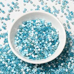 Opake & transparente Innenseite färbt GlasSaatperlen&nbsp;SEED-F004-01B