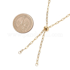 2.5 mm 304 Edelstahl Büroklammer Kette Schieber Halskette machen&nbsp;AJEW-JB01407