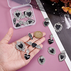 16pcs 8 styles de pendentifs en émail en alliage&nbsp;ENAM-GA0001-20