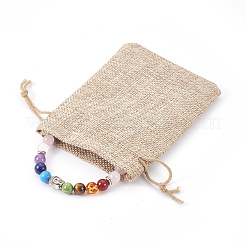 Bracelets extensibles en pierre naturelle et synthétique&nbsp;BJEW-JB03905