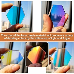 40 Stück 8 Stile Acryl-Laseranhänger&nbsp;OACR-CJ0001-42