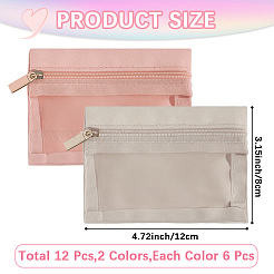 12 pochette de rangement pour maquillage en polyester&nbsp;AJEW-CL0005-18