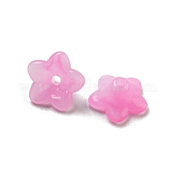 Cabochons en acrylique opaque bicolore&nbsp;OACR-G034-07D