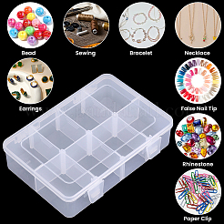 2 Stück Aufbewahrungsboxen aus PP-Kunststoff mit 8 Gittern&nbsp;CON-PA0001-12