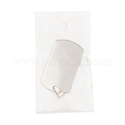Pendentifs vierges à estampiller en acier inoxydable 201&nbsp;STAS-S030-03